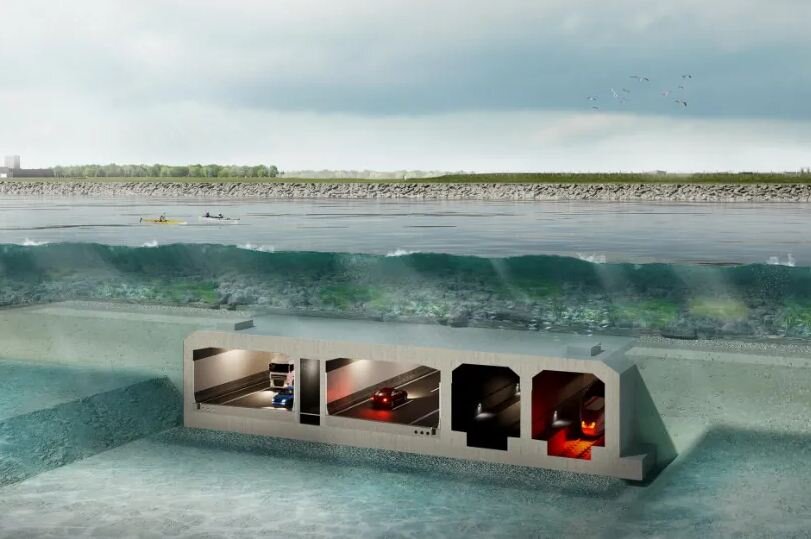 طولانی‌ترین تونل زیرآبی جهان زیر دریای بالتیک  | تصاویر